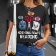 Nothing Beats Reading Rock Paper Scissors Book Lover T-Shirt Gifts for Her