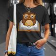 Owl Book Literature Book Reading T-Shirt Gifts for Her