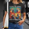 Parrot Love Reading And Parrots Child Book Lover T-Shirt Gifts for Her