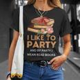 I Like To Party & By Party I Mean Read Books Reading Book T-Shirt Gifts for Her