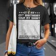 Party It's My 21st Birthday Sign My Shirt Guestbook T-Shirt Gifts for Her Party It's My 21st Birthday Sign My Shirt Guestbook T-Shirt Gifts for Her