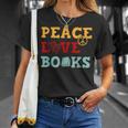 Peace Love Books s For Book Lovers T-Shirt Gifts for Her Peace Love Books s For Book Lovers T-Shirt Gifts for Her