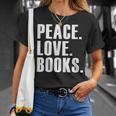 Peace Love Read Books Book Lover n Girls Reading Teacher T-Shirt Gifts for Her Peace Love Read Books Book Lover n Girls Reading Teacher T-Shirt Gifts for Her