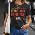 Peace Love Reading Book Nerd Book Geek T-Shirt Gifts for Her Peace Love Reading Book Nerd Book Geek T-Shirt Gifts for Her