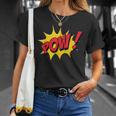 POW Comic Book Cartoon Pop Art T-Shirt Gifts for Her
