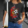 Pow Goal Comic Book Pop Art Brick Wall Smash Soccer T-Shirt Gifts for Her