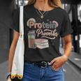 Protein And Proverbs Protein Workout Book Lover Gym T-Shirt Gifts for Her