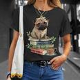 Pug Dog Reading Book Coffee Read Books Be Kind Stay Weird T-Shirt Gifts for Her Pug Dog Reading Book Coffee Read Books Be Kind Stay Weird T-Shirt Gifts for Her