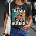 Raccoon Smutty Book Lover Spicy Romance Novels Women's T-Shirt Gifts for Her