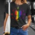 Rainbow Book With Stars And Moon Phases Gay Pride LGBT T-Shirt Gifts for Her