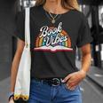 Rainbow Book Vibes Vintage Retro Book Lover & Reading T-Shirt Gifts for Her
