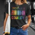 Rainbow Gay Books Flowers Equality LGBTQ Pride Women Men T-Shirt Gifts for Her Rainbow Gay Books Flowers Equality LGBTQ Pride Women Men T-Shirt Gifts for Her