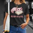 Read-A-Lotl Axolotl Books Reader T-Shirt Gifts for Her Read-A-Lotl Axolotl Books Reader T-Shirt Gifts for Her