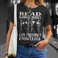 Read Banned Book Lover Skeleton Reading Librarian Halloween T-Shirt Gifts for Her Read Banned Book Lover Skeleton Reading Librarian Halloween T-Shirt Gifts for Her