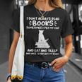 I Read Books & Pet My Cat Books & Cats T-Shirt Gifts for Her I Read Books & Pet My Cat Books & Cats T-Shirt Gifts for Her
