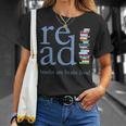 Read Because Books Are Brain Food Reading Rocks Literary Tee T-Shirt Gifts for Her