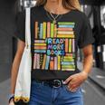 Read More Books Colorful Watercolor Reader T-Shirt Gifts for Her Read More Books Colorful Watercolor Reader T-Shirt Gifts for Her