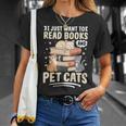Read Books And Pet Cats Cat Lover Women Girls Kids T-Shirt Gifts for Her