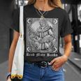 Read More Books Satan Book Leviathan Satanic Cross Devil T-Shirt Gifts for Her