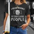 I Read Books So I Do Not Choke People Reading Bookworm T-Shirt Gifts for Her