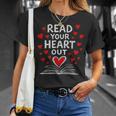 Read Your Heart Out Valentine Book Lover Reading Teacher T-Shirt Gifts for Her
