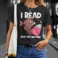 I Read Past My Bed Time Librarian Book Reading Anglerfish T-Shirt Gifts for Her