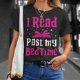 I Read Past My Bedtime Books Lover Bookworm Bookaholic T-Shirt Gifts for Her