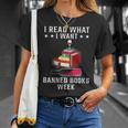 I Read What I Want Banned Books Bookworm Nerd Lover T-Shirt Gifts for Her