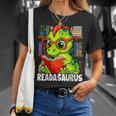 Readasaurus Reading Dinosaur Book Reader Bookworm T-Shirt Gifts for Her Readasaurus Reading Dinosaur Book Reader Bookworm T-Shirt Gifts for Her