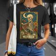 The Reader Skeleton Reading Books Tarot Card Dark Academia T-Shirt Gifts for Her The Reader Skeleton Reading Books Tarot Card Dark Academia T-Shirt Gifts for Her
