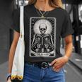 The Reader Tarot Card Books Skeleton Reading Book T-Shirt Gifts for Her The Reader Tarot Card Books Skeleton Reading Book T-Shirt Gifts for Her