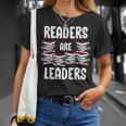 Readers Are Leaders Book Lover Librarian Sayings Quotes T-Shirt Gifts for Her