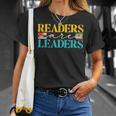 Readers Are Leaders Books Librarian Library Book Lover T-Shirt Gifts for Her