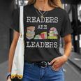 Readers Are Leaders Books Shirt Reading Teacher Librarian T-Shirt Gifts for Her