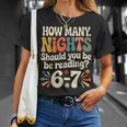 Reading 6 7 Six Seven Meme English Teacher Book Lover T-Shirt Gifts for Her