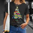 Reading Around The Christmas Tree Books Family Readers Xmas T-Shirt Gifts for Her