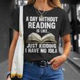 Reading Art For Men Women Reading Book Lover Bookworm Small T-Shirt Gifts for Her