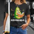 Reading Avocado Book School Librarian Abookado T-Shirt Gifts for Her