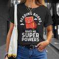 Reading Books Gives Me Superpowers Superhero Book T-Shirt Gifts for Her Reading Books Gives Me Superpowers Superhero Book T-Shirt Gifts for Her