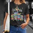 Reading Books I'm Ok National Book Lovers Lights Christmas T-Shirt Gifts for Her Reading Books I'm Ok National Book Lovers Lights Christmas T-Shirt Gifts for Her