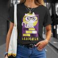 Reading Cat Cat Cat Reading Worm Books Cat Friend Gift For Men Women T-Shirt Gifts for Her
