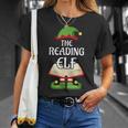 Reading Elf Family Matching Group Christmas Books T-Shirt Gifts for Her