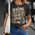 Reading Is My Favorite Sport Book Lover Reader T-Shirt Gifts for Her