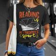 Reading Is My Favorite Sport Bookworm Book Reading T-Shirt Gifts for Her