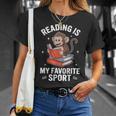 Reading Is My Favorite Sport Cute Monkey Reading Books T-Shirt Gifts for Her Reading Is My Favorite Sport Cute Monkey Reading Books T-Shirt Gifts for Her
