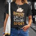 Reading Is My Favorite Sport Read Books For a Bookworm T-Shirt Gifts for Her