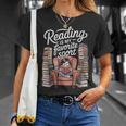 Reading Is My Favorite Sport Retro Book Lover Girl Library T-Shirt Gifts for Her