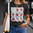 Reading Is My Jam Preppy Stawberry Bookworm Book Lover Nerd T-Shirt Gifts for Her