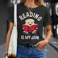 Reading Is My Jam Pun Book Lover & Reading T-Shirt Gifts for Her Reading Is My Jam Pun Book Lover & Reading T-Shirt Gifts for Her