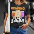 READING IS MY JAM Shirt I Love To Read Books T-Shirt Gifts for Her